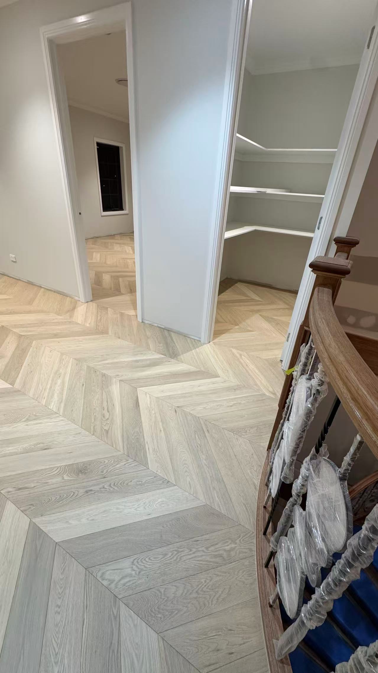 Tinge Clay Engineered Timber Chevron Flooring 15mm