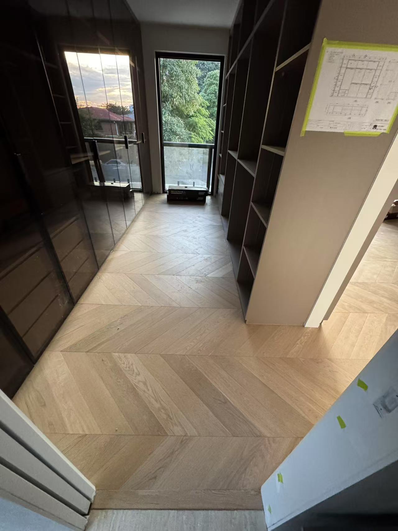 Tinge Clay Engineered Timber Chevron Flooring 15mm