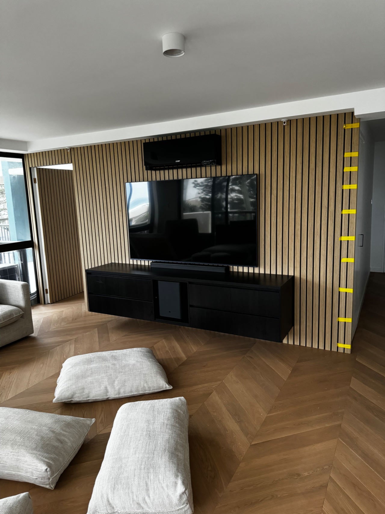 Light Neutral Engineered Timber Chevron Flooring 15mm