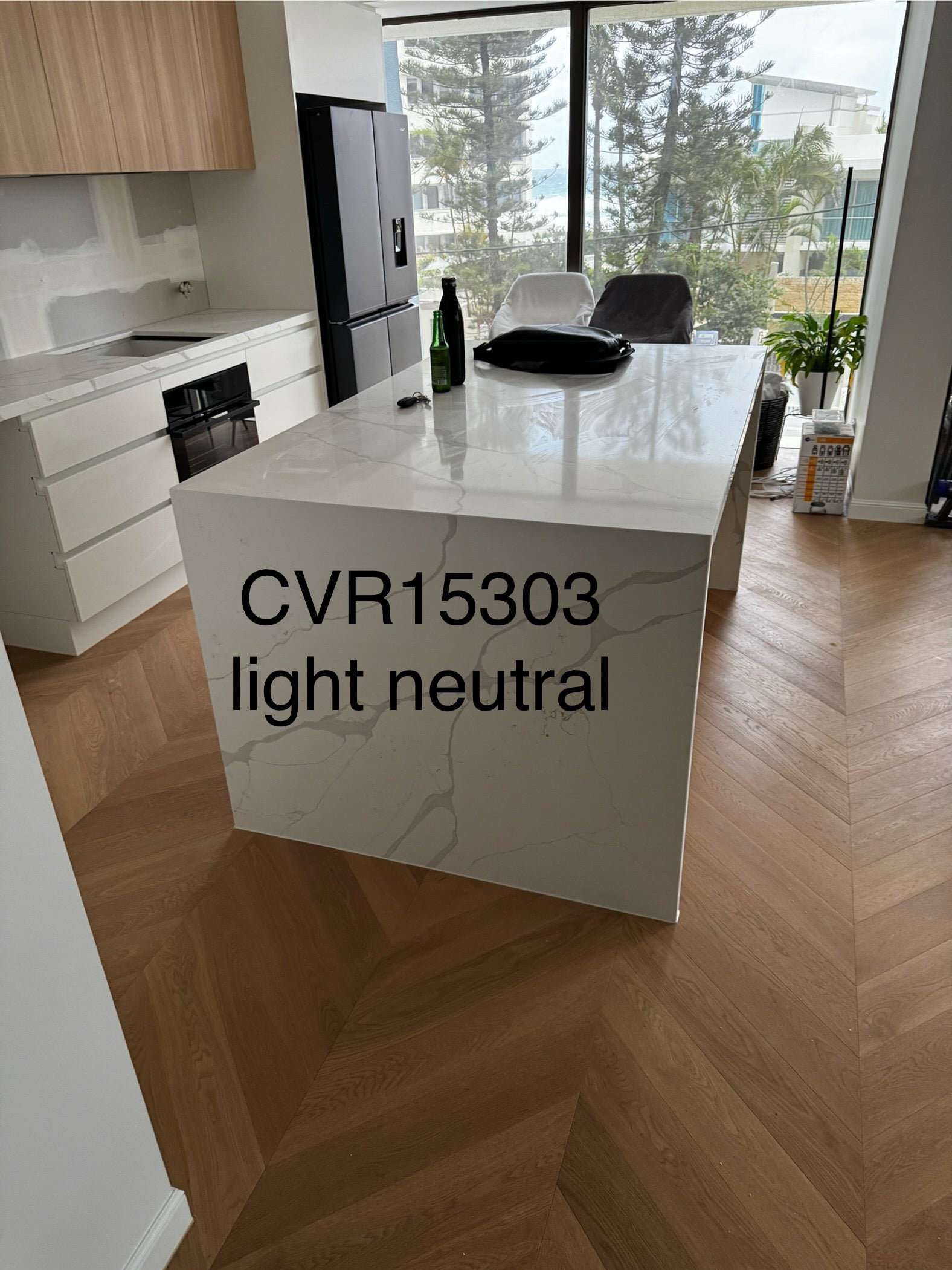 Light Neutral Engineered Timber Chevron Flooring 15mm