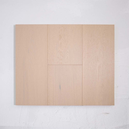 Angled view of Casper White Engineered Timber Plank 15.3mm in Casper White colour light tone timber flooring sample