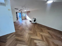 Beige Ash Engineered Timber Herringbone Flooring 15mm