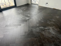 Midnight Grey Engineered Timber Herringbone Flooring 15mm