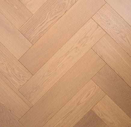 Light Neutral Engineered Timber Herringbone Flooring 15mm