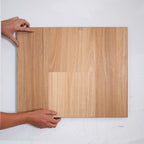 Close-up of Natural Blackbutt SPC Hybrid Floorboards 7.5+2mm in Natural Blackbutt colour dark shade hybrid flooring sample