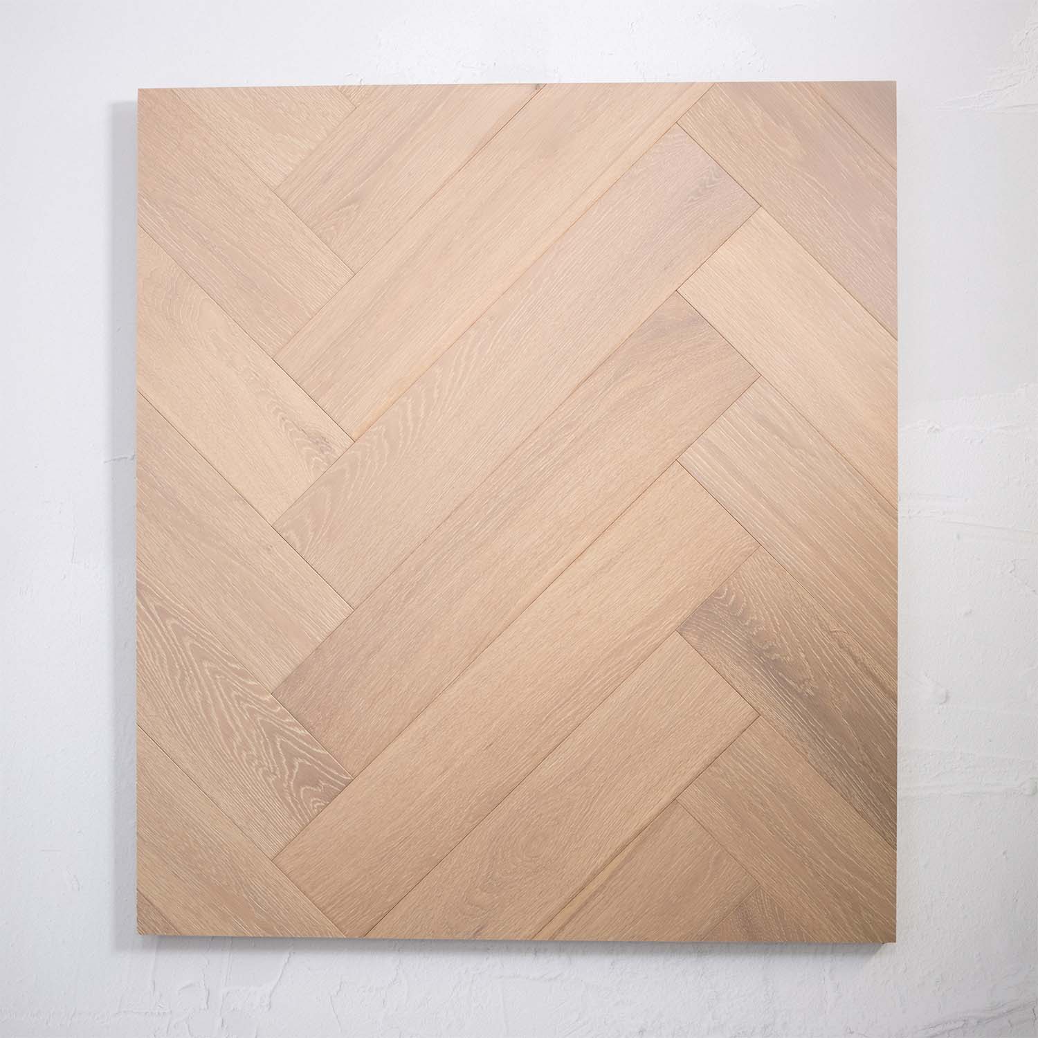 Natural Limed Engineered Timber Herringbone 15mm