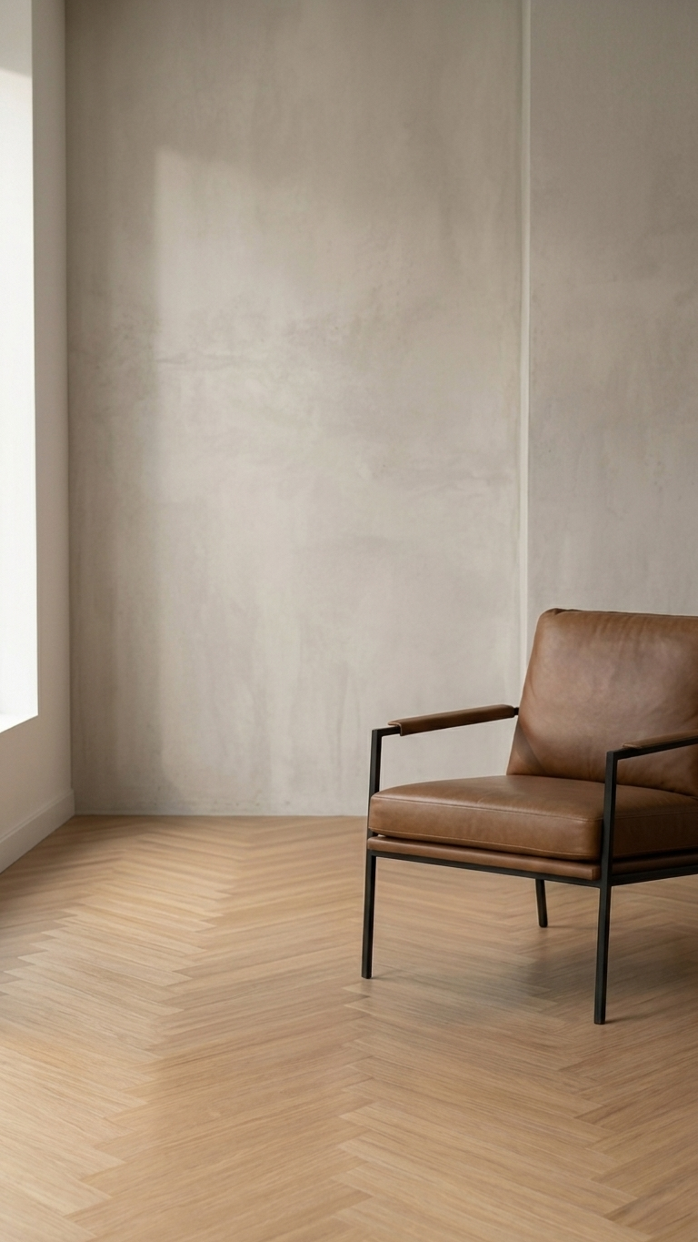 Driftwood Vinyl Herringbone Flooring 4.5mm