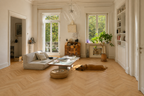 Driftwood Vinyl Herringbone Flooring 4.5mm