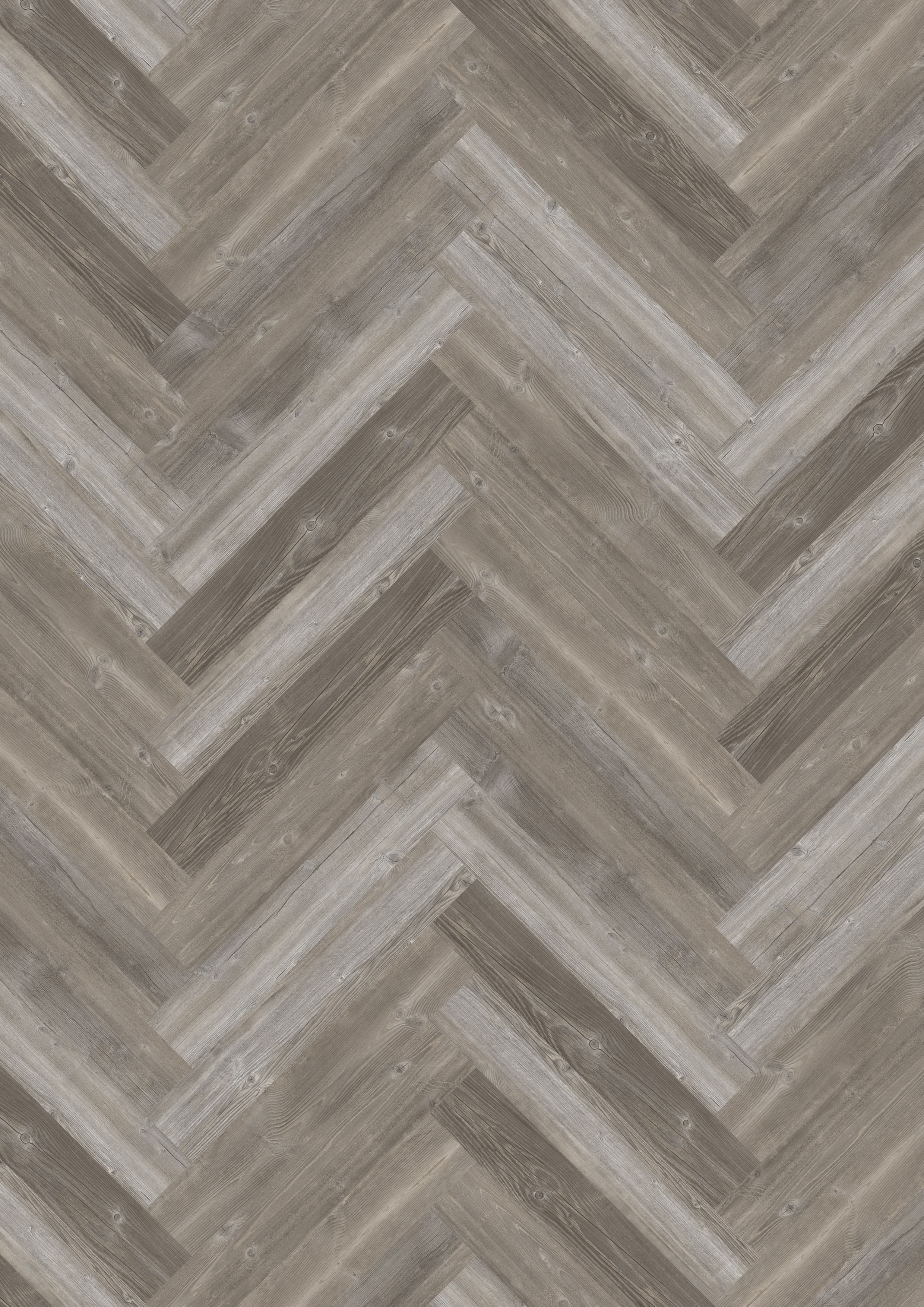 Grey River Pine Vinyl Herringbone Flooring 4.5mm