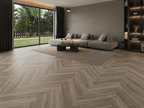 Grey River Pine Vinyl Herringbone Flooring 4.5mm