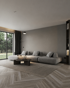 Grey River Pine Vinyl Herringbone Flooring 4.5mm