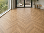 Honeycomb Ash Vinyl Herringbone Flooring 4.5mm