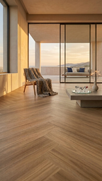 Honeycomb Ash Vinyl Herringbone Flooring 4.5mm