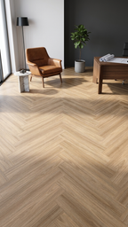 Honeycomb Ash Vinyl Herringbone Flooring 4.5mm