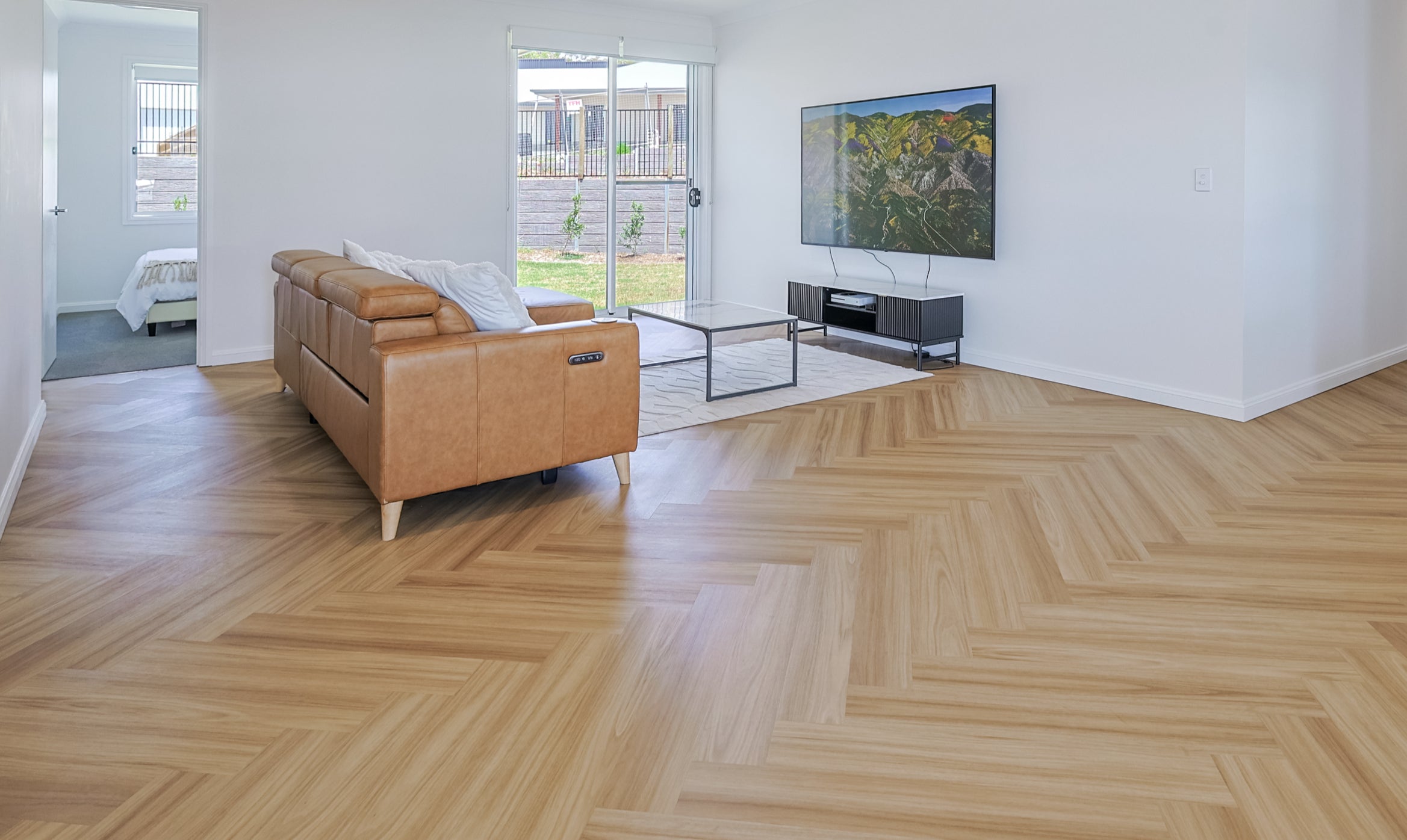Sandlight Vinyl Herringbone Flooring 4.5mm