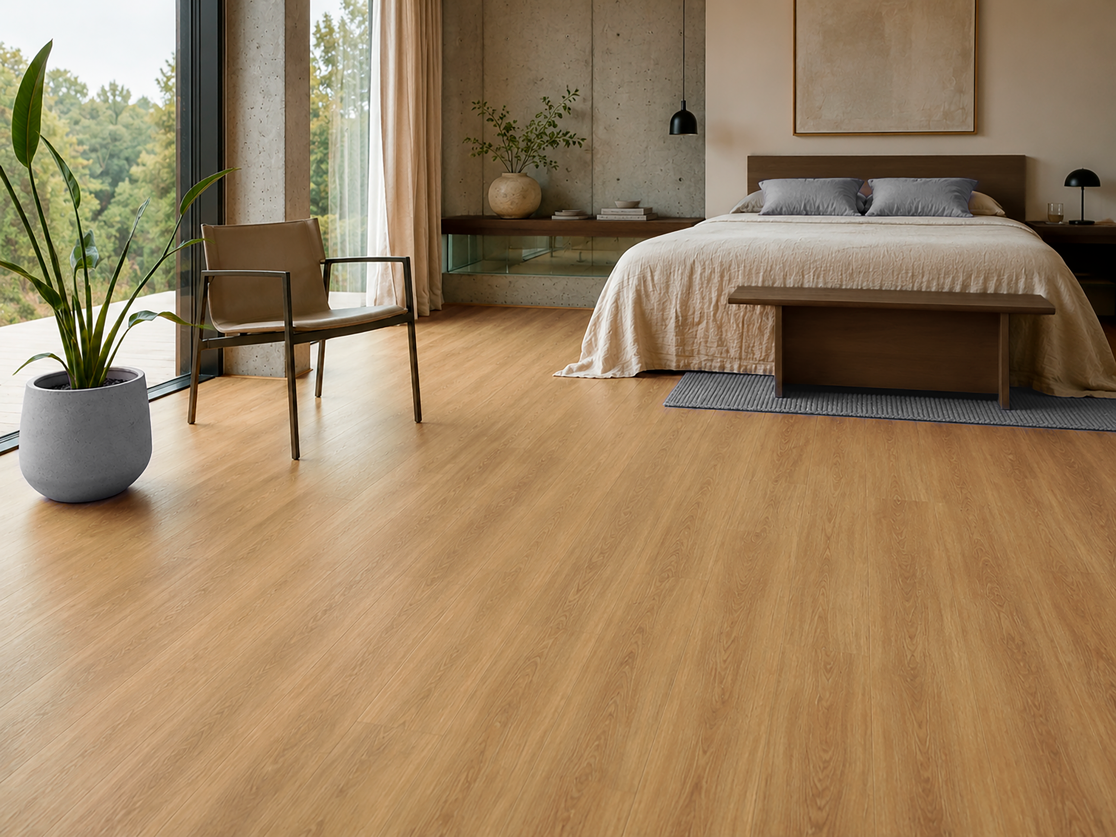 Natural Oak Vinyl Plank Flooring 2.5mm