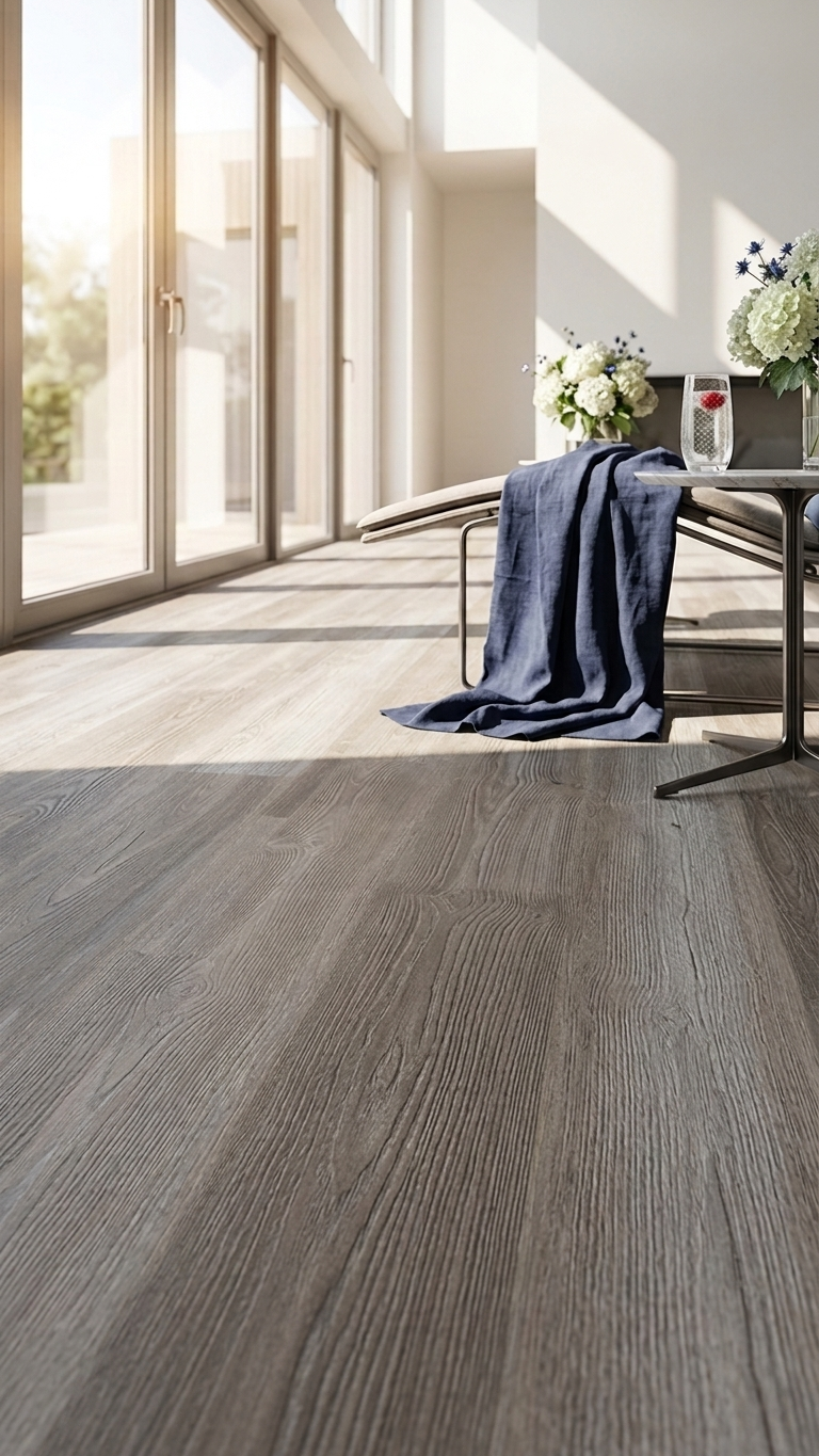 Grey River Pine Vinyl Plank Flooring 4.5mm