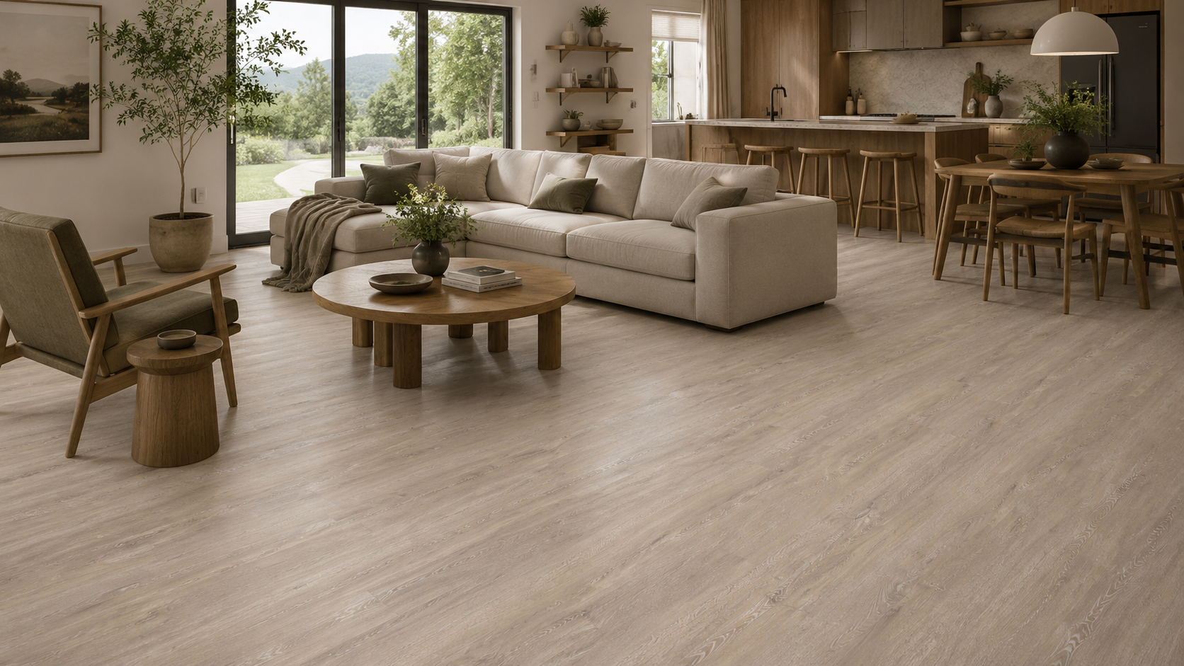Misty Morning Vinyl Plank Flooring 4.5mm