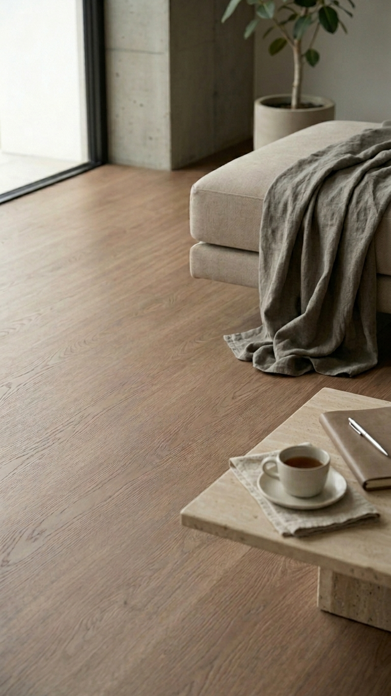 Natural European Oak Vinyl Plank Flooring 4.5mm