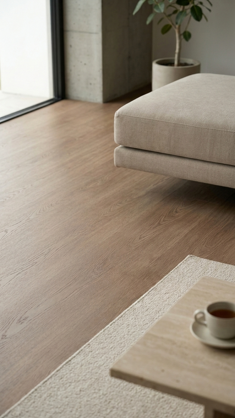 Natural European Oak Vinyl Plank Flooring 4.5mm