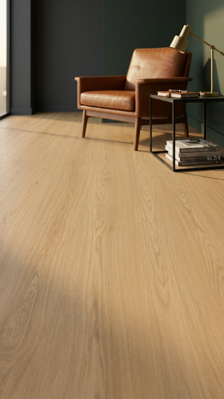 Natural White Oak Vinyl Plank Flooring 4.5mm