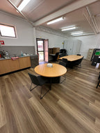 Detail view of QLD Spotted Gum SPC 6.5mm SPC hybrid flooring sample